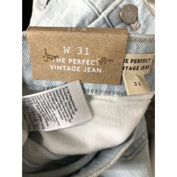 Madewell The Perfect Vintage Jeans High Rise Tapered Leg Chestnut Wash NWT 31 - Picture 9 of 12